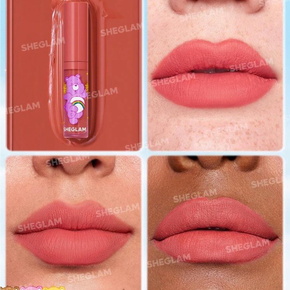 SHEGLAM X Care Bears Share A Smile Lip Set 3 Pcs/Set High Shine Finish Lip - Picture 7 of 9